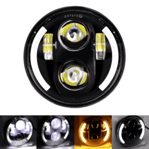 Universal 5 3/4 Inch 5.75″ Led Car Motorcycle Headlight H4 Phare Farol Moto Headlamp Head Light For Harley Indian Scout Honda