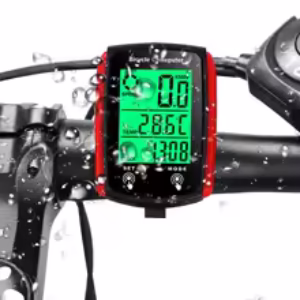 Waterproof Bicycle Trip Computer with Backlight and Built-in Thermometer – 3 Color Options