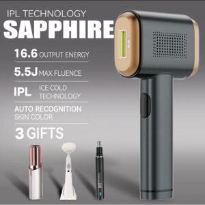 IPL Hair Removal Kit for Women – Portable Painless Laser Epilator with 400,000 Flashes