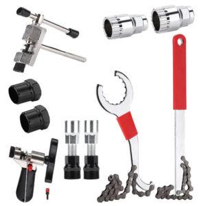 Bicycle Repair Tool Kit – 1/4/6 PCS Chain Breaker, Wrench, Freewheel Remover, Crank Puller Set