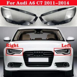 Audi A6 C7 2011-2014 Car Front Headlight Lens – Clear Polycarbonate, UV Protective