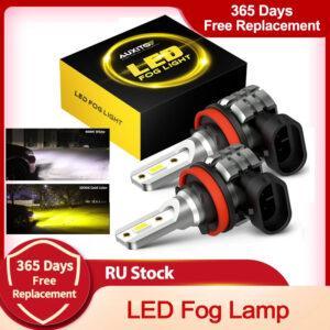 AUXITO 2x 2000LM H8 H11 LED Fog Lamp Canbus H16JP 9005 HB3 9006 HB4 LED – High-Performance, Waterproof, Long-Lasting