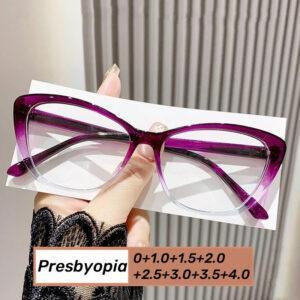 Fashion Ladies Cat Eye Reading Glasses – Stylish Frames & Custom Lenses