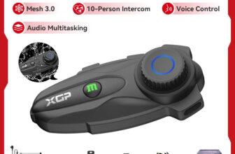 2024 XGP X10 Motorcycle Bluetooth Intercom – Mesh 3.0, 10 Riders, 3KM Range