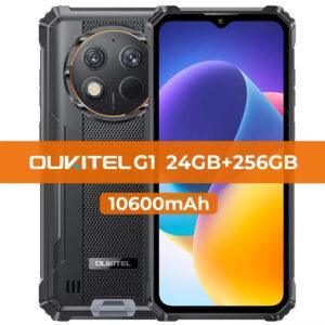 Oukitel G1 Rugged Smartphone – Android 14, 6.52” Display, 10600mAh, 24GB+256GB, 48MP Camera