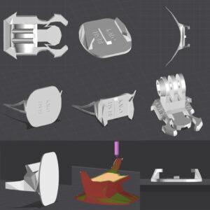 BESHKALO Action Camera Helmet Mounts – 3D Printable Brackets & Stands for Secure Helmet Chin Mounting