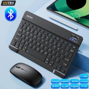 Bluetooth Wireless Keyboard & Mouse Combo – Universal for iOS, Android, Windows Tablets