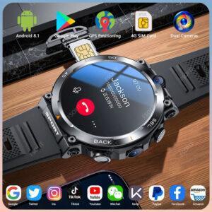 1.39" 4G SIM Smartwatch – Dual Camera, GPS, NFC, Google Play, Rugged Android Smart Watch