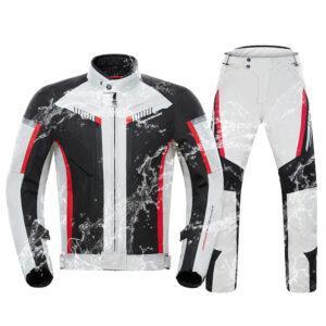 Waterproof Motorcycle Jacket & Pants – Men's Racing Jacket with EVA Protection & Removable Liner