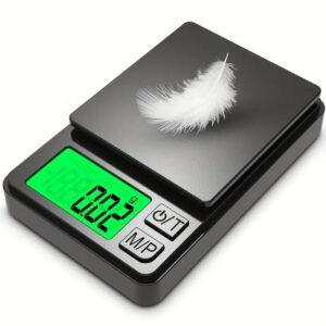 Precision Pocket Scale 1000g x 0.01g – Digital Mini Scale with Backlit LCD for Food, Jewelry & More