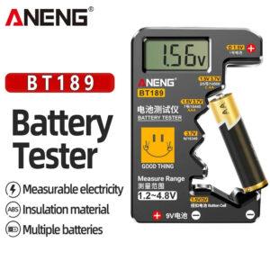 ANENG BT189 Battery Tester – Versatile Digital Tester for C, AA, AAA, D, N, 9V & Button Cell Batteries