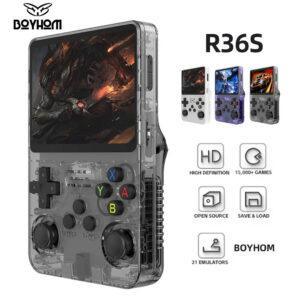 128G R36S Retro Handheld Video Game Console – Linux System, 3.5" IPS, 15,000 Games & 21 Emulators