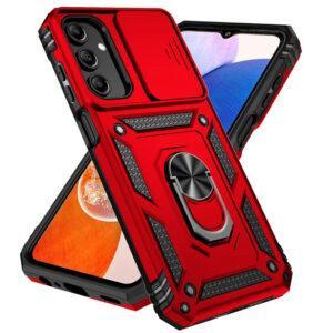 Rugged Samsung Galaxy A15/A25/A35/A55 5G Case with Kickstand, Metal Car Mount Plate & Camera Cover – Full Protection in Multiple Colors